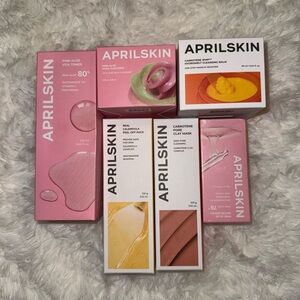 NWB APRILSKIN 6pc Korean Skincare Glass Glow Set